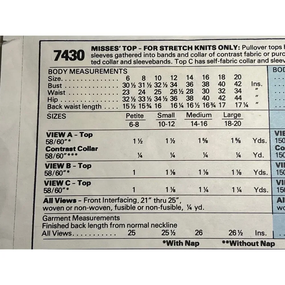 Blassport mccalls 7430